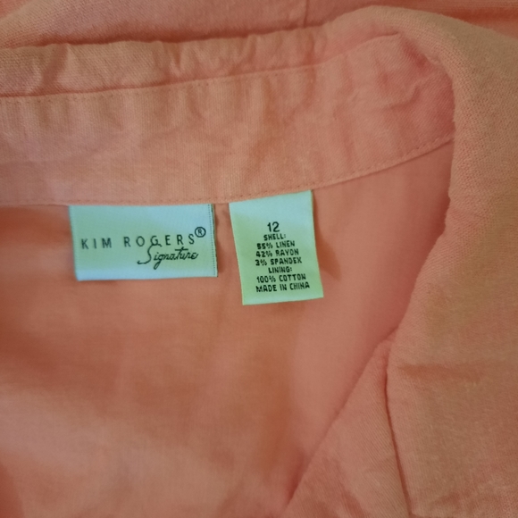 Kim rogers linen jacket sz 12 - Picture 5 of 5